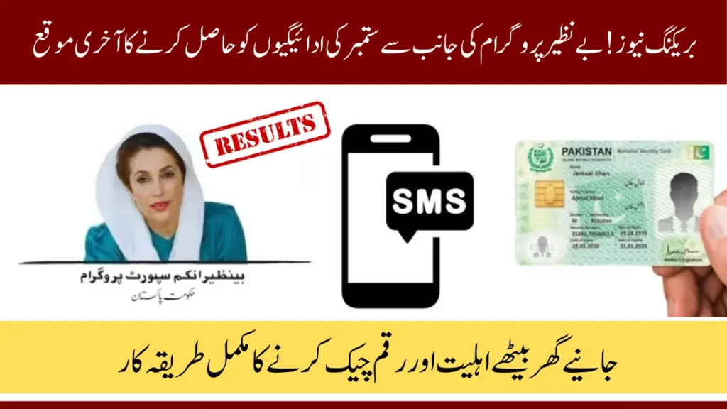 BISP 8171 Result Check Online by CNIC for March to April New Payment