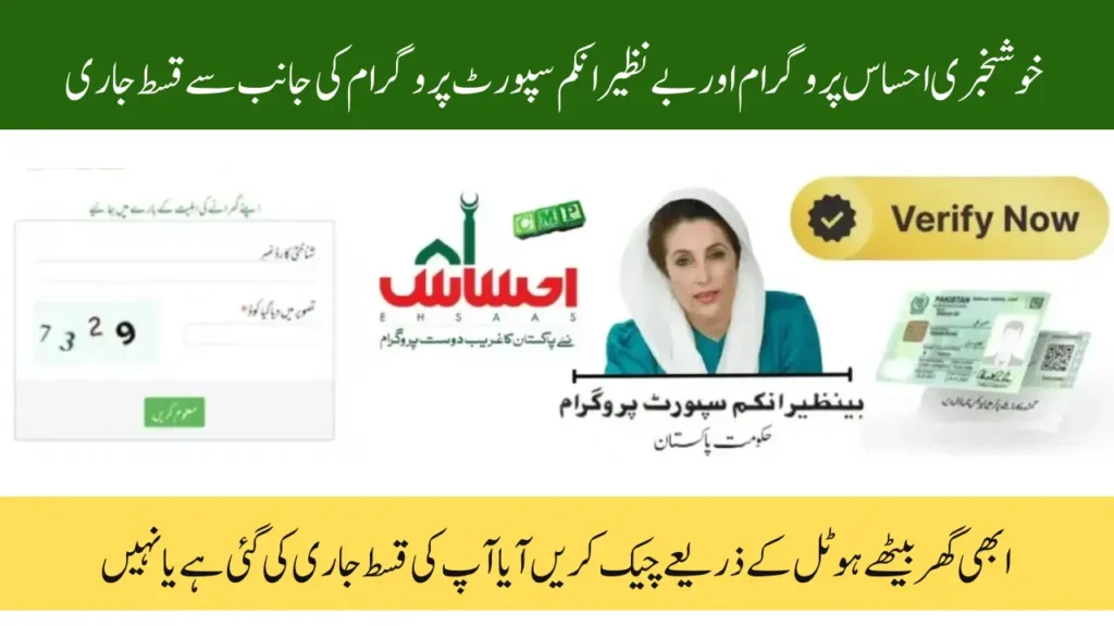 Ehsaas Program Payment Status Check by 8171 Web Portal